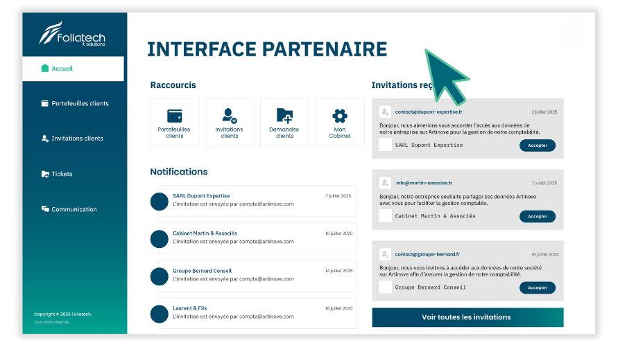 Interface partenaire IT distributeur et experts comptables 2026